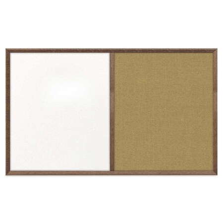 United Visual Products Slim Style Indoor Enclosed Corkboard, 18 UV501SC-GOLD-SURF